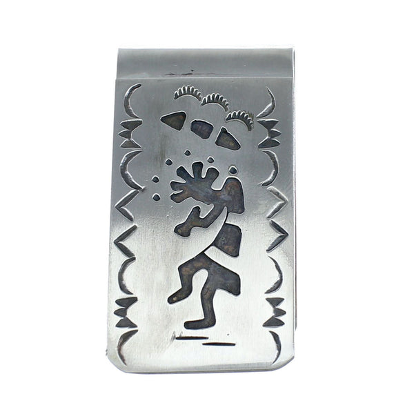 Genuine Sterling Silver Native American Kokopelli Money Clip SN20359